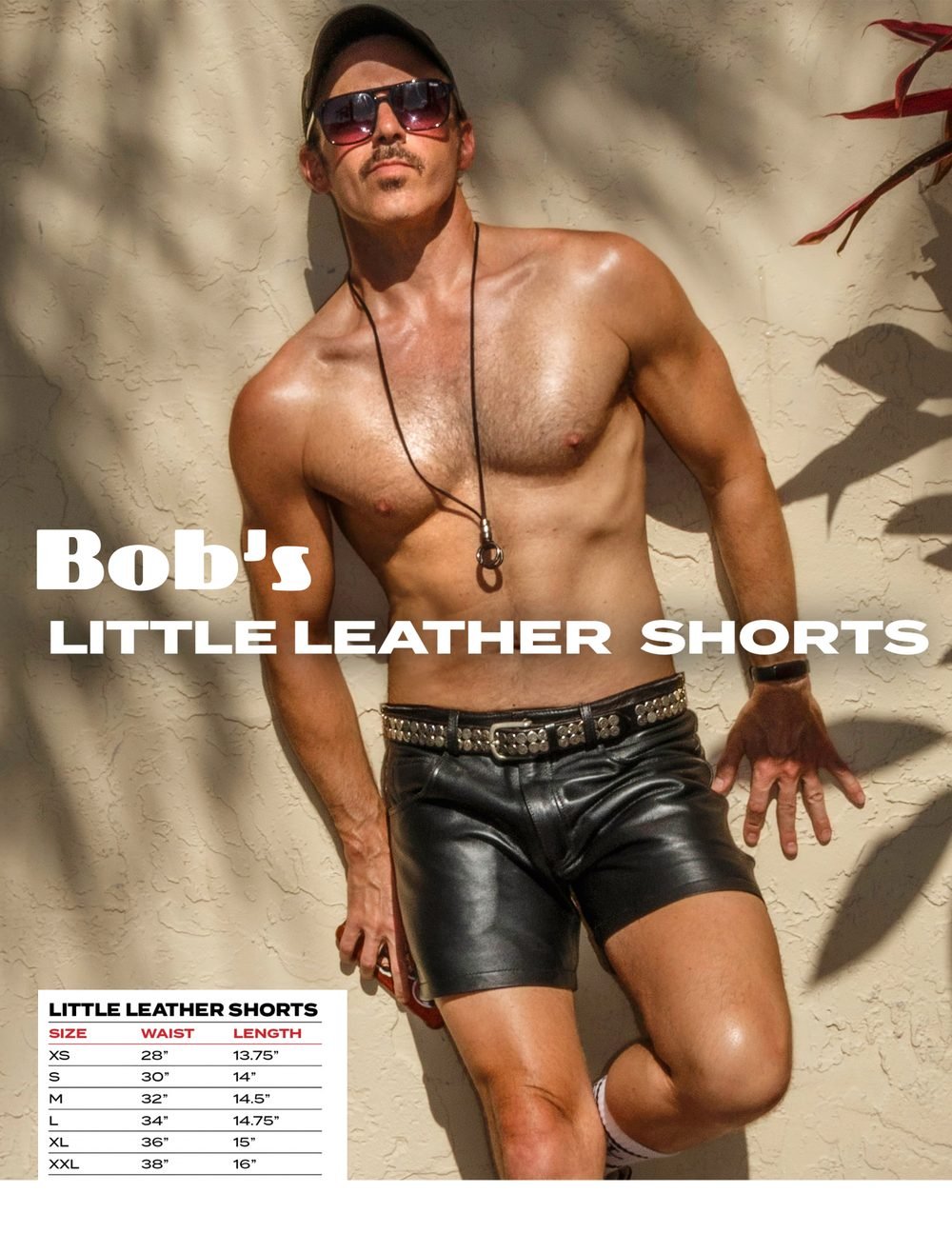 Bob's Little Leather Shorts by Peachy Kings — with size chart